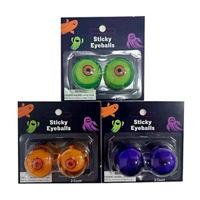 Halloween Sticky Eyeballs, 2 ct, 3 Assorted Colors