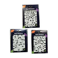 Halloween Glow in the Dark Nail Stickers, 160 ct, 3 Assorted Styles