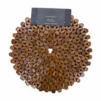 Home Wear Brown Bamboo Placemats, 15 in, 2 pk