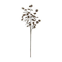 Harvest Light Brown Faux Eucalyptus Leaves, 27 in