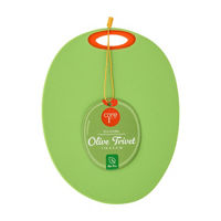 Core Kitchen Silicone Olive Trivet, 7x5.5 in