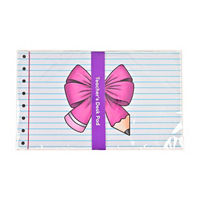 Teacher's Pencil Bow Desk Pad