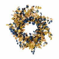 Harvest Eucalyptus Artificial Wreath Décor, 22 in, 2 Assorted Styles