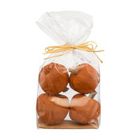 Orange Mini Decorative Husk Pumpkins, 4 ct