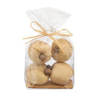 Naturally Colored Mini Decorative Husk Pumpkins, 4 ct