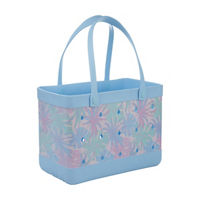 Summer Palm Print EVA Tote Bag