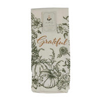 Holly Williams Fall Pumpkin Print Kitchen Towel, 15x25