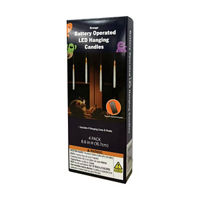 Halloween Orange Hanging Candle, 6.6 in, 4 pk