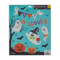 Halloween Window Ghost Clings Décor