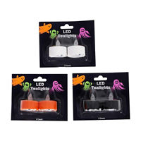 Halloween LED Tealights, 2 ct, 3 Assorted Colors