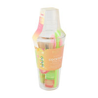 BKLYN Summer Multicolor Cocktail Shaker Set, 25 fl oz, 33 pc