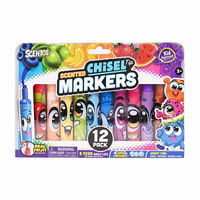 Scentos 12 ct Chisel Tip Scented Markers, Ages 3+
