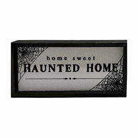 "Home Sweet Haunted Home" Linen Box Top Decor
