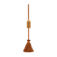 Halloween Brown Light-Up Broom Decor