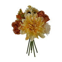 Harvest Multi-Color Artificial Mixed Floral Bouquet, 11 in