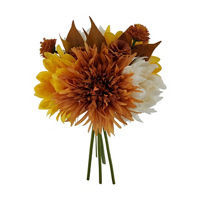Fall Harvest Artificial Sunflower Floral Bouquet, 11 in