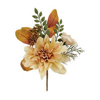 Harvest Multi-Color Artificial Dahlia Pick, 12 in