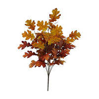 Fall Brown Artificial Oak Leaf Bush, 20 in