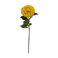 Fall Yellow Artificial Dahlia Stem, 24 in