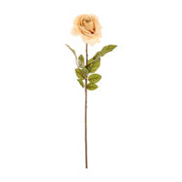 Artificial Cream Colored Rose Stem, 28 in