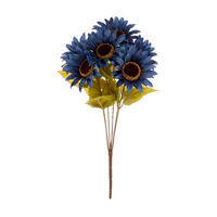 Artificial Blue Sun Flower Bush