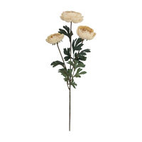 Harvest Beige Artificial Ranunculus Stem, 22 in
