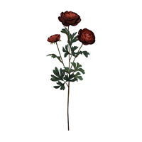 Harvest Red Artificial Ranunculus Stem, 22 in