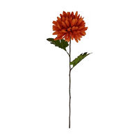 Fall Harvest Orange Artificial Mum Stem, 23 in