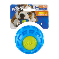 Nerf Green & Blue Squeaker Ball Dog Toy