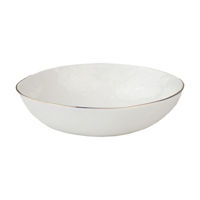 Pasta Bowl with Gold Rim, 8 in.