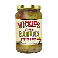 Wickles Wicked Banana Pepper Rings, 12 oz
