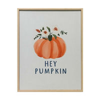Framed "Hey Pumpkin" Canvas Art, 11x14 in