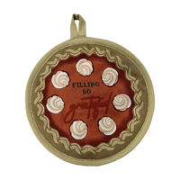Harvest Filling Grateful Pumpkin Pie Pot Holder, 8x8 in