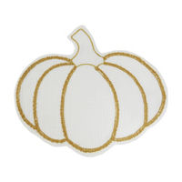 Fall Harvest White Polyester Pumpkin Placemat, 15 in