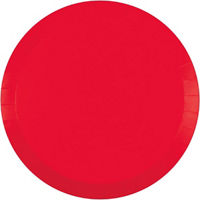 Red Round Paper Plates, 9 in, 8 ct