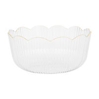 Premier Stylz Clear Fluted Serving Bowl