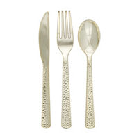 Premier Stylz Hammered Gold Cutlery, 24 pk
