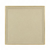 Kraft Gold Square Paper Plates, 7 in, 8