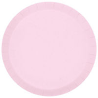 Ballet Pink Round Paper Plates, 7 in, 8