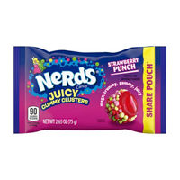 NERDS Juicy Gummy Clusters, Strawberry Punch, Juicy and