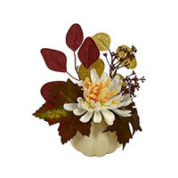 Harvest Cream Foam Artificial Pumpkin, 8x6x9 in
