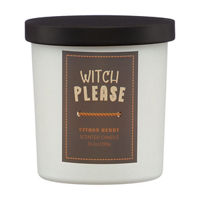 Halloween White 'Witch Please' Citron Berry Scented Candle, 10.2 oz