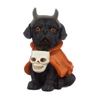 Halloween Trick-Or-Treat Devil Dog Figurine