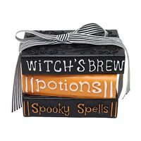 Halloween Spell Book Stack Decor