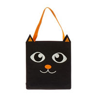 Halloween Black Cat Felt Bag