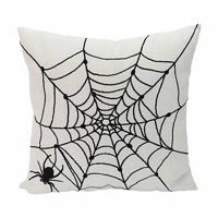 Spider Web Halloween Pillow, 16x16 in