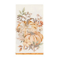 Harvest Watercolor Pumpkins Guest Napkins, 16ct