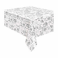 Unique Party! Kids Thanksgiving Color-In Paper Table Cover 