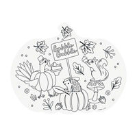 Unique Party! Kids Thanksgiving Coloring Placemats w/ Crayons, 8ct