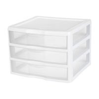 Sterilite Wide 3 Drawer Unit